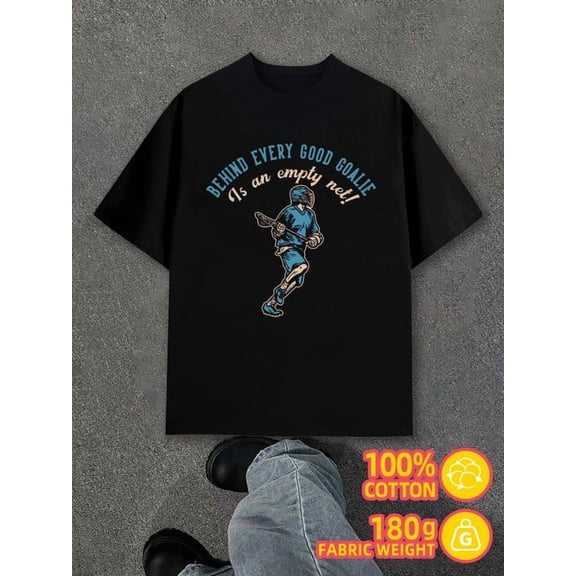 Goalie Pride for men black 180G 100% Cotton Stylish summer outerwear Fashion Unisex Shirt Short Sleeve tshirts Original Unisex Shirt Graphic Tee tshirts