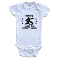 thumbnail image 1 of Goalies Make the Cutest Babies Funny Hockey Baby Bodysuit, 3-6 months white, 1 of 4
