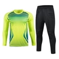thumbnail image 1 of Goalkeeper Jersey Padded Soccer Jerseys Set Men Adult Uniforms Pants Shirts, 1 of 8