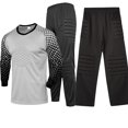 thumbnail image 1 of Goalkeeper Jersey Pro Set, Foam Padded Long Sleeve Top Protective Pants, Thick Sponge Cushion Quick-Dry Soccer Uniform Suit for Training Match, 1 of 7