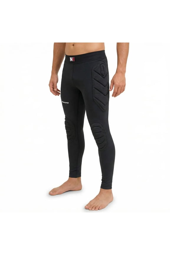 Goalkeeper Padded Leggings, Goalkeeper Pants, 6 mm EVA Hip Knee Protection Compression Gear for Youth Adult Keepers