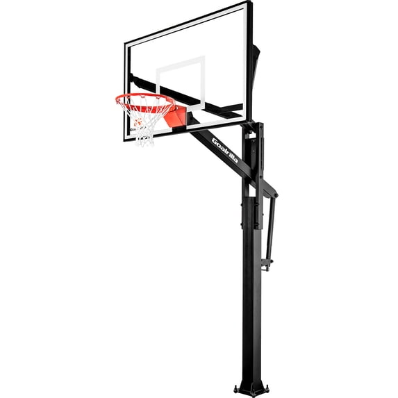 Goalrilla FT60 Basketball Hoop with Glass Backboard and In-ground Anchor
