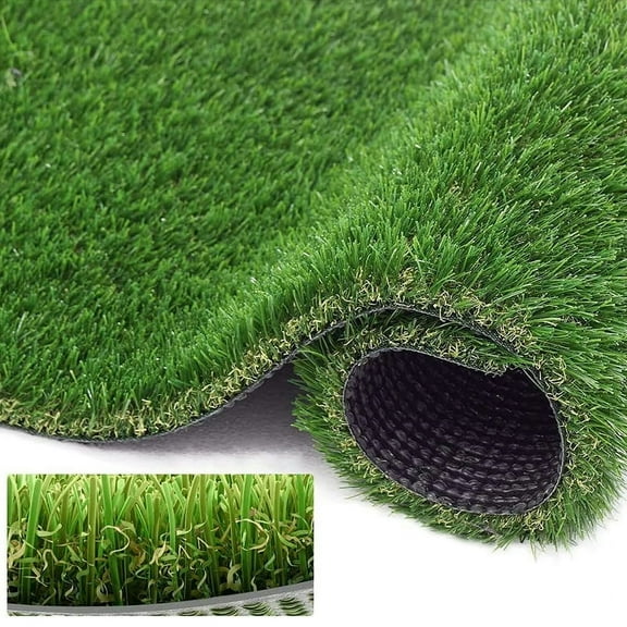 Goasis Lawn 5x10ft Artificial Grass 1.38" Pile Height Turf Grass for Indoor Outdoor Garden Lawn