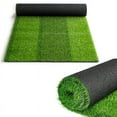 thumbnail image 1 of Goasis Lawn Zebra Stripe Artificial Turf 2x65 ft, 0.8" Pile Height Synthetic Grass Mat, 1 of 7