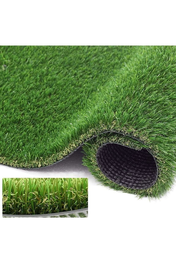 Artificial Grass Turf, 1.38 Inch Pile Height Artificial Grass Rug 2x4 FT (8 Square FT) for Indoor/Outdoor Garden Lawn