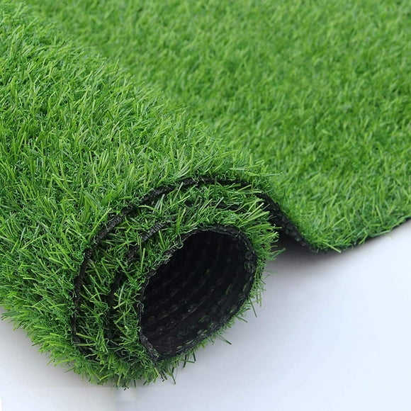 Goasis Lawn Artificial Grass Turf 5x10ft,18mm Pile Height Customized Sizes Green Artificial Grass Rug for Indoor/Outdoor Garden Lawn