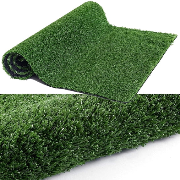 Goasis Lawn Artificial Grass Turf, Artificial Grass Rug 4’x77’ for Indoor/Outdoor Garden Lawn