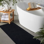 Goasis Lawn Black Runner Rugs 1'x 6' Indoor Non-Slip Carpet for Hallway Porch Entryway Garage