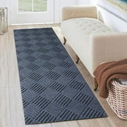 Goasis Lawn Grey Runner Rugs 1'x 6' Indoor Non-Slip Carpet for Hallway Porch Entryway Garage