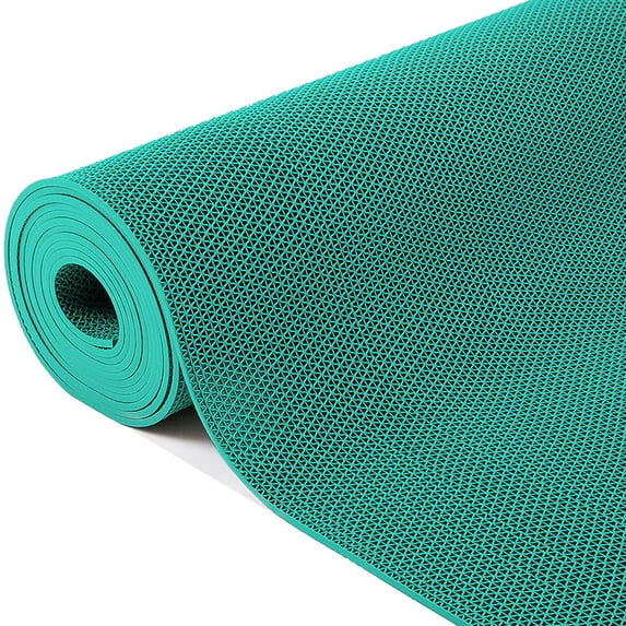 Goasis Lawn Non-Slip Drainage Mat, 4' x 6' S-Shaped PVC Pool floor Mat ...
