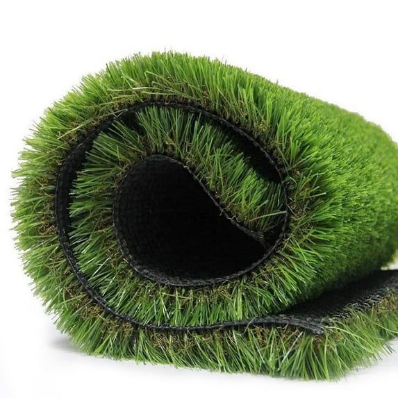Goasis Lawn Thick Artificial Grass Rug 12 x 70 ft Outdoor Synthetic Grass Turf for Garden Patio
