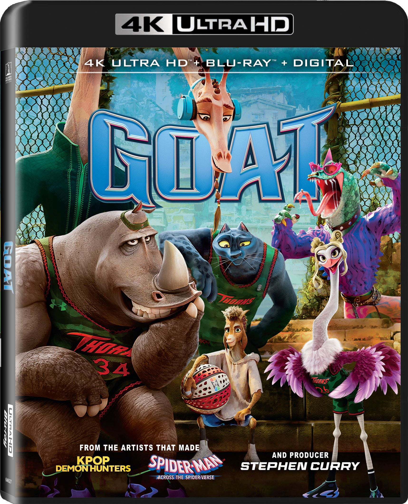 GOAT (4K Ultra HD + Blu-ray + Digital Copy) Sony Pictures, Family, Animation, Comedy