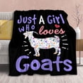 thumbnail image 1 of Goat Blanket Fleece Throws Gift for for Just Girl Who Loves Goats Lover Birthday,Super Soft Flannel Lightweight Blankets, for All Season Bed Sofa,50"x40" XS Twin for Kids, 1 of 6