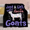 thumbnail image 1 of Goat Blanket Fleece Throws Gift for for Just Girl Who Loves Goats Lover Birthday,Super Soft Flannel Lightweight Blankets, for All Season Bed Sofa,80"x60" Queen for Women Men, 1 of 6