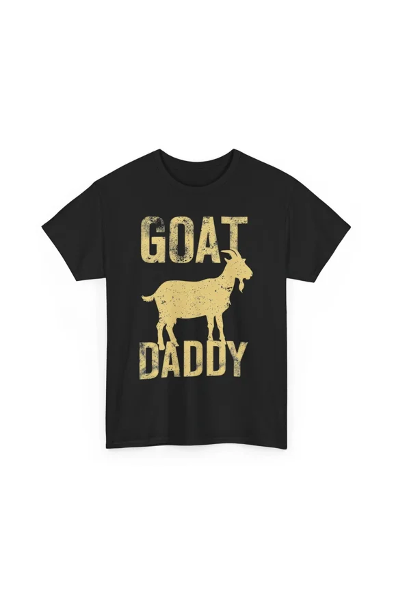 Goat Daddy Funny Fathers Day The Greatest Dad Ever Novelty Tee Unisex T-Shirt, up to Size 5XL