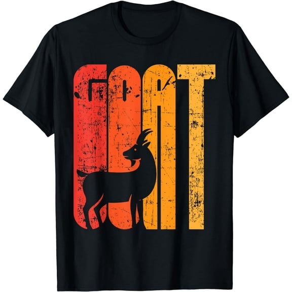 Goat Distressed Vintage Retro Gift For Goat Lovers T-Shirt