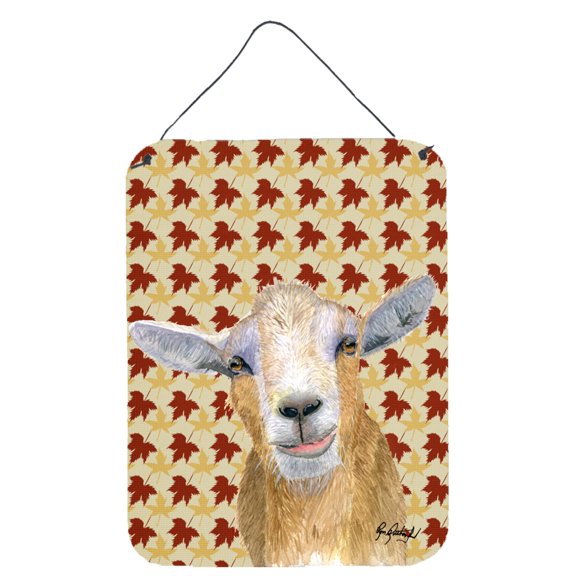 Goat Fall Leaves Wall or Door Hanging Prints