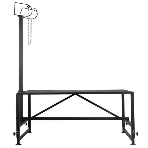 Goat Grooming Stand, Headpiece Adjustable, 20"-34" Settings, Iron Sheep Milking Rack, Livestock Stand, For Daily Milking, Hoof Care, Maintenance