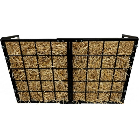 Goat Hay Feeder 24 Gallon Heavy-Duty Steel Hay Feeder for Goats with Rust-Resistant Powder Coat Goat Feeder, Horse & Sheep - Provides Barn & Farm Solutions...