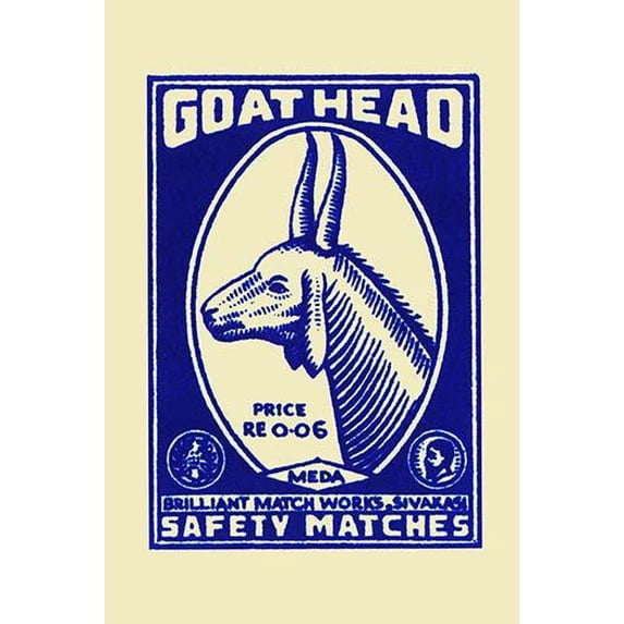 Goat Head-Fine Art Canvas Print (20" x 30")