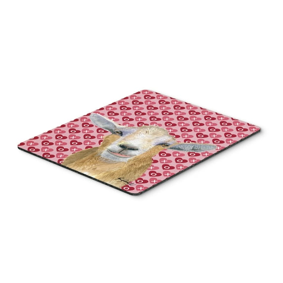 "Goat Hearts and Love Mouse Pad Hot Pad or Trivet"