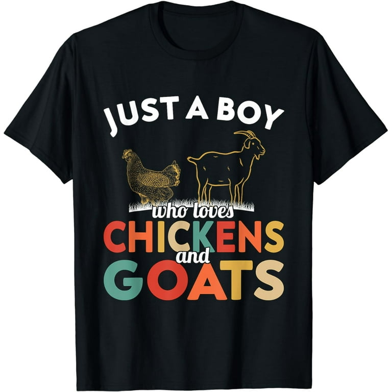 Just A Boy Who Loves Goats T-Shirt Funny Goat Tee Just A Boy Who Loves Goats T-Shirt Funny Goat Tee