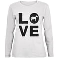 thumbnail image 1 of Goat Love Series Ladies' Relaxed Jersey Long-Sleeve Tee White MD, 1 of 1