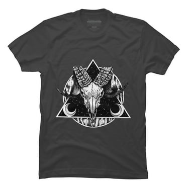 Goat Mens Charcoal Gray Graphic Tee - Design By Humans  XL