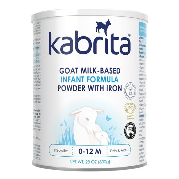 Kabrita Goat Milk Infant Formula, Non-GMO with DHA and ARA, Ages 0-12 Months, 28 oz Can