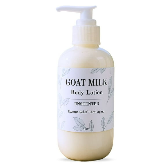 Goat Milk Shea Body Lotion, Eczema Relief and Anti-aging (Unscented)