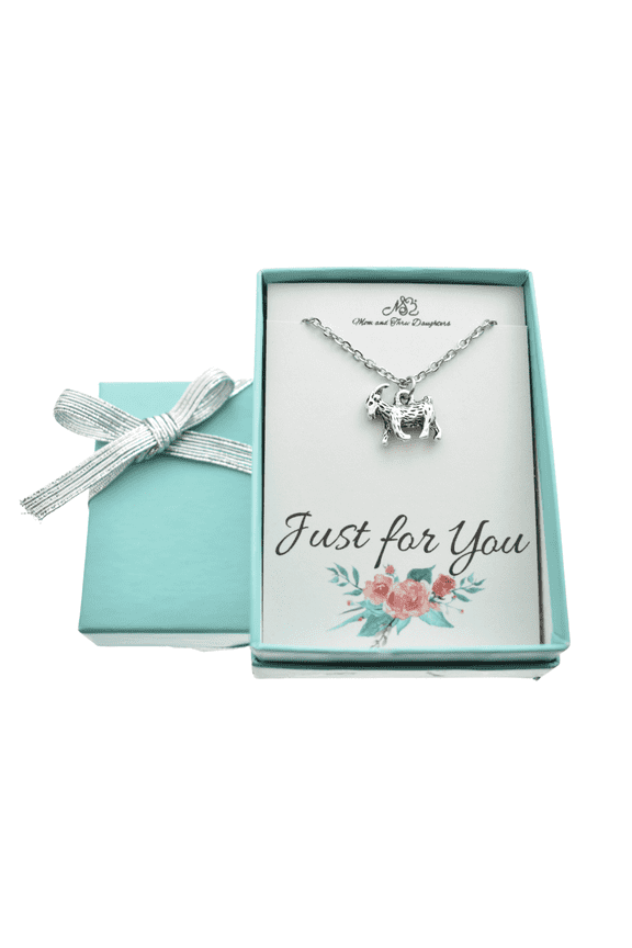 Goat Necklace in Silver Toned Metal. Jewelry Gift for Her. Goat Farm. Goat Yoga. Gift for Farmer.