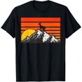 thumbnail image 1 of Goat Retro Style Mountain Sunset Cute Farm Animal Lover T-Shirt, 1 of 4