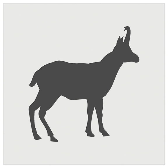 Goat Right Facing Solid DIY Cookie Wall Craft Stencil - 3.5 Inch