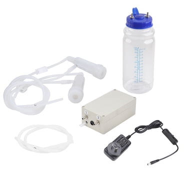 Portable Electric Milking Machine For Goats & Cows - 3L Bucket, 100-240V Vacuum Pulse Pump, Household Milker Kit (US Plug)