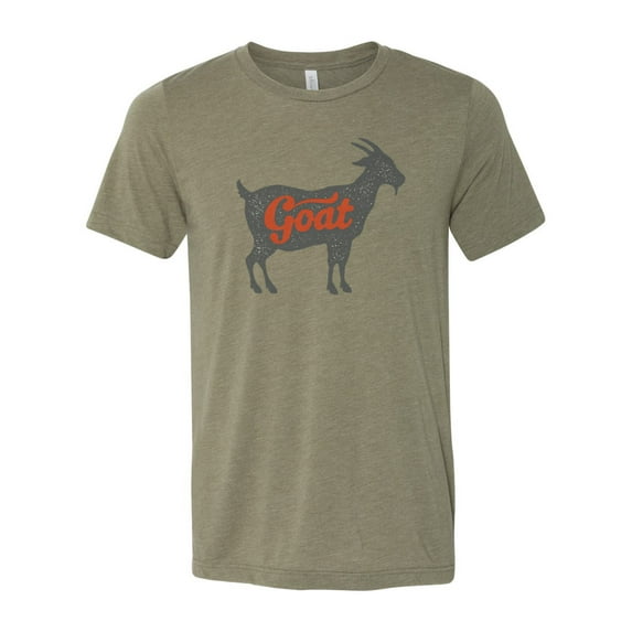 "Goat Shirt, Goat, Unisex, Soft Bella Canvas, Sublimation, Goat Tee, Gift For Him, Greatest Of All Time, Goat Apparel, Gift For Her, Sports, Heather Olive, MEDIUM"