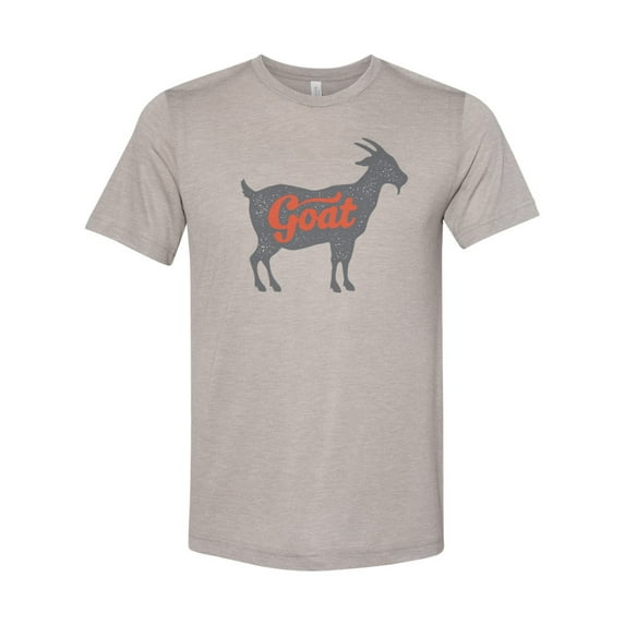 "Goat Shirt, Goat, Unisex, Soft Bella Canvas, Sublimation, Goat Tee, Gift For Him, Greatest Of All Time, Goat Apparel, Gift For Her, Sports, Heather Stone, XL"