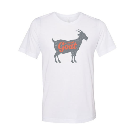 "Goat Shirt, Goat, Unisex, Soft Bella Canvas, Sublimation, Goat Tee, Gift For Him, Greatest Of All Time, Goat Apparel, Gift For Her, Sports, White, XL"
