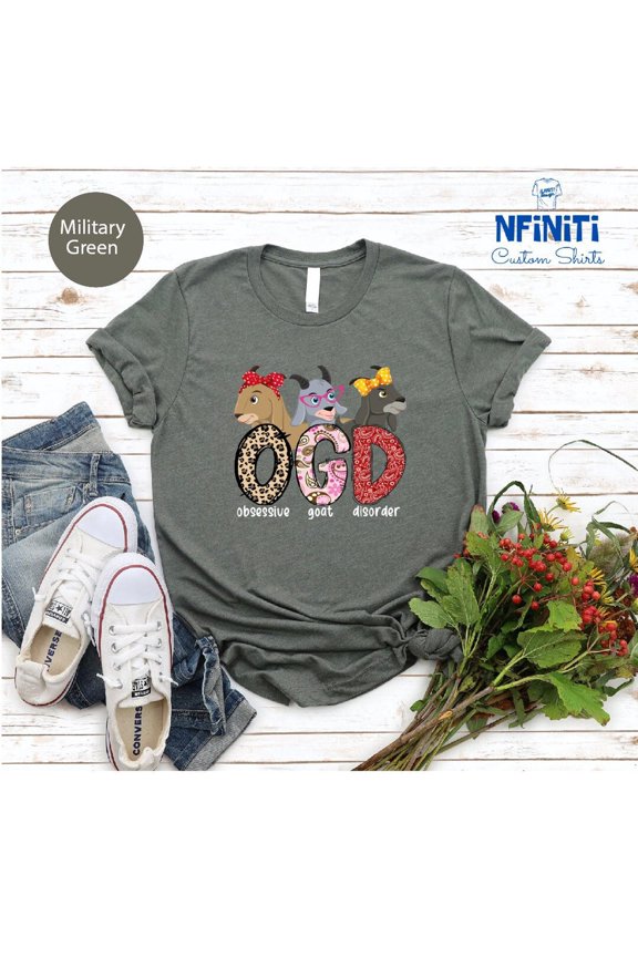 Goat Shirt: Highland Goat, Farm Animal Tee All Size S-5Xl