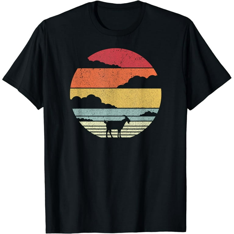 Goat Shirt. Retro Style T-Shirt Goat Shirt. Retro Style T-Shirt