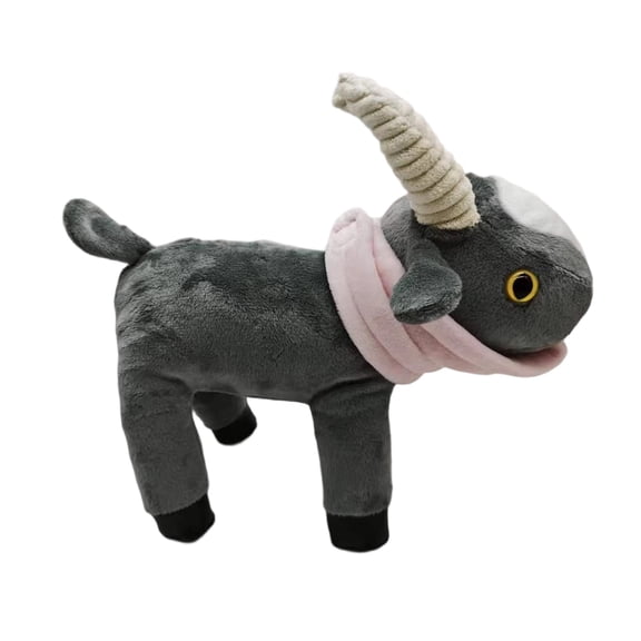 Goat Simulator Plush, 8.7 Inch Super Soft and Huggable Black Goat Plush Stuffed Animal Toy, Collectible Stuffed Animal for All Ages