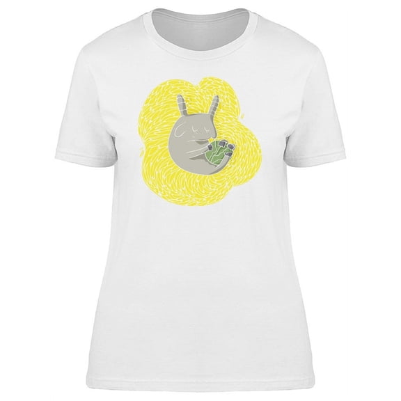 Goat Sleeping With Cabbage T-Shirt Women -Image by Shutterstock, Female Medium