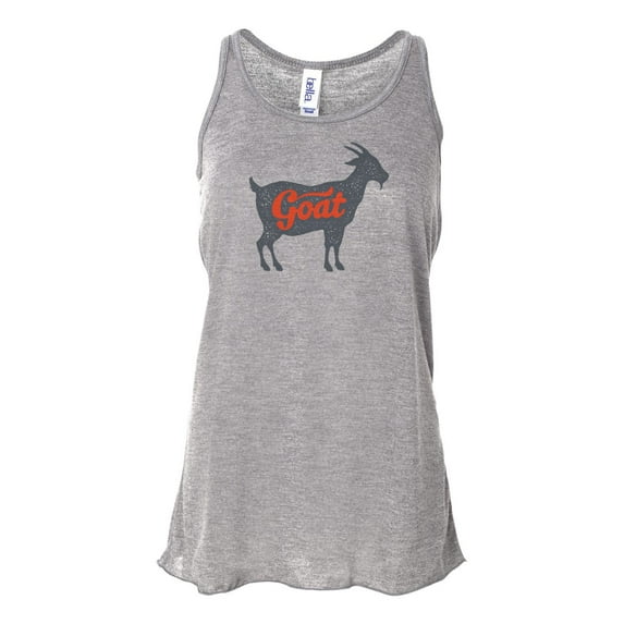 "Goat Tank, Goat, Racerback, Soft Bella Canvas, Sublimation, Goat Shirt, Greatest Of All Time, Goat Apparel, Gift For Her, Muscle Tank, Athletic Grey, EXTRA SMALL"