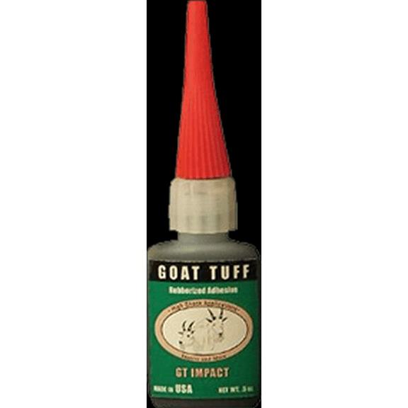 Goat Tuff 1042 High Impact Rubberized 0.5 Ounce Bonds in Seconds Glue