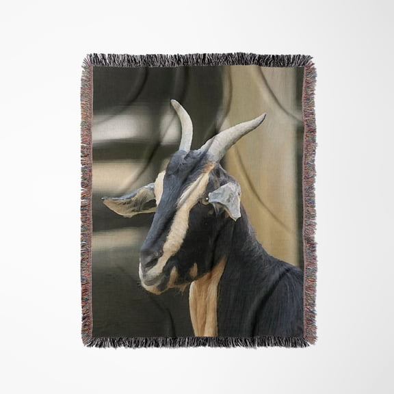Goat, Woven Blanket