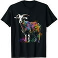thumbnail image 1 of Goat art colourful - farm motif animal T-Shirt, 1 of 3