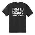 thumbnail image 1 of Goats Make Me Happy - You, Not So Much Funny Tee Mens Graphic T Shirts Black,XXL, 1 of 1