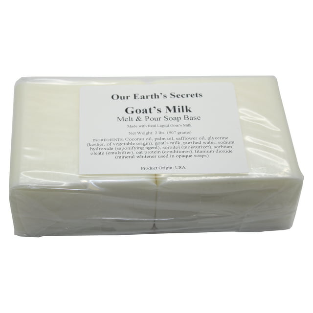 Goats Milk - 2 Lbs Melt and Pour Soap Base - Our Earth's Secrets ...