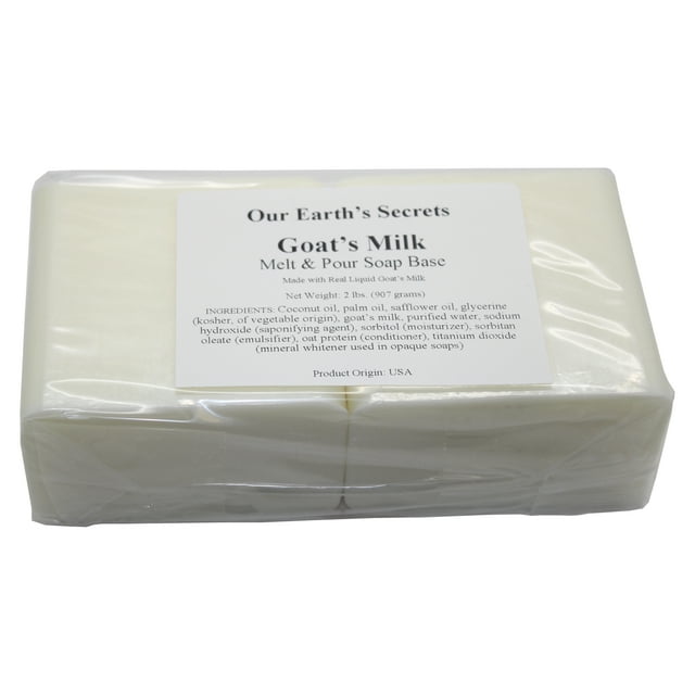 Goats Milk 2 Lbs Melt and Pour Soap Base Our Earth's Secrets