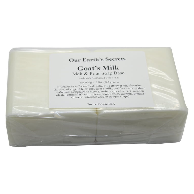 Organic Goat Milk Melt and Pour Soap Base (2 or 20-lb. Bars)