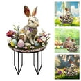 thumbnail image 1 of Goattoy Acrylic Easter Bunny Eggs Yard Decor - Cute Rabbit with Easter Egg, Outdoor Spring Garden Decorations for Lawn or Home, Ground Inserted,Walmart Sales Clearance!, 1 of 6